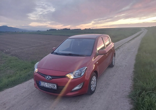 Hyundai i20 cena 20900 przebieg: 212650, rok produkcji 2012 z Dobrzyca małe 277